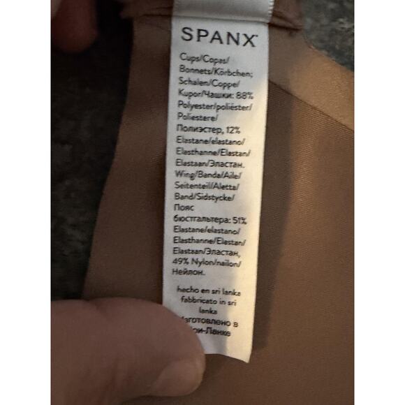 Spanx Bra Womens XL A-C Brown Underwire Everyday Smoothing Adjustable #30071R - Picture 5 of 8